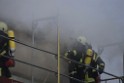 Dachstuhlbrand Koeln Poll Geislarerstr P358